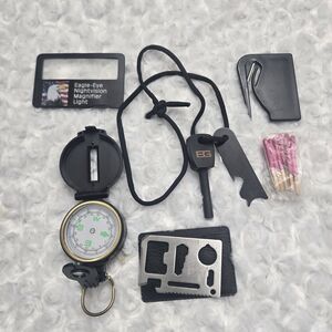 Portable emergency Survival Gear Kit 6pc